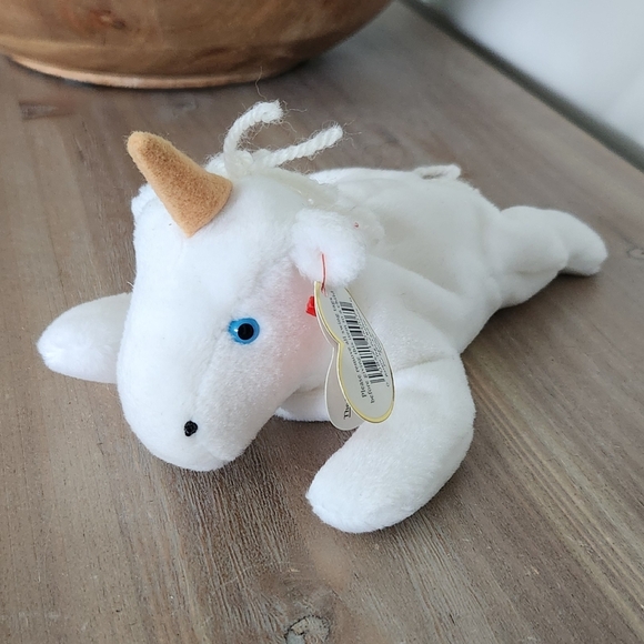 Ty Beanie Baby Mystic The Unicorn Vintage 1993 Non Irridescent Horn Variation - Picture 1 of 16
